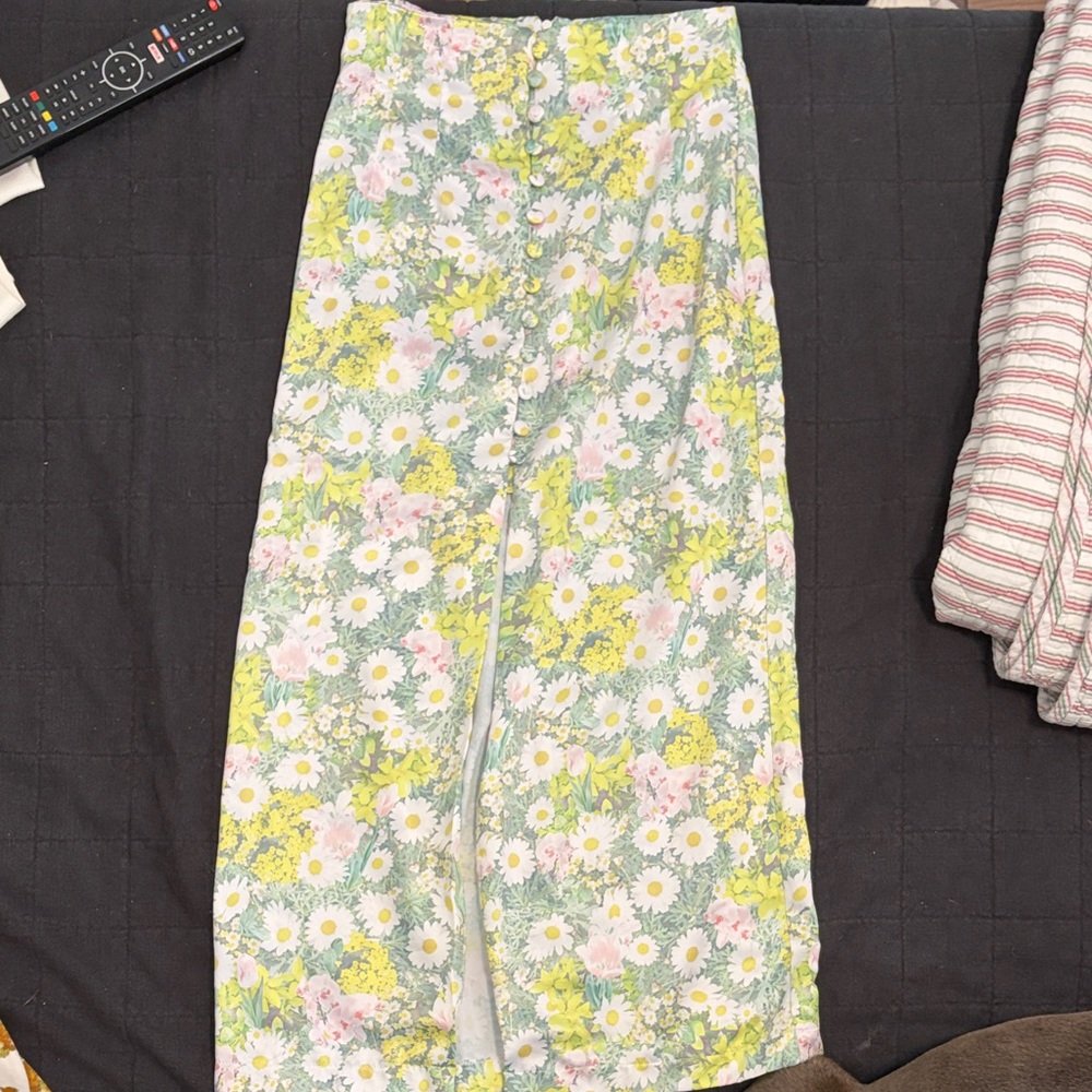 Floral Midi Skirt - Multicolor